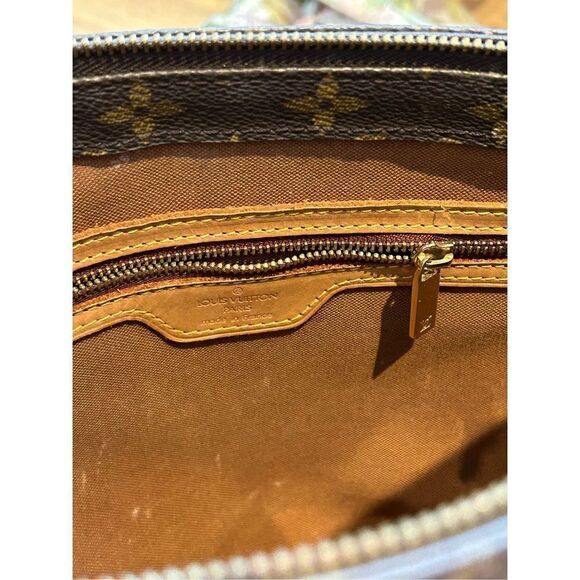 Authentic Louis Vuitton Monogram Cabas Piano Tote Bag Womens Brown - Picture 10 of 13